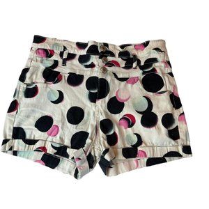 Celebrity Pink Women Polka Dots High Waist Shorts CJ30306P1364 White Black SZ 13